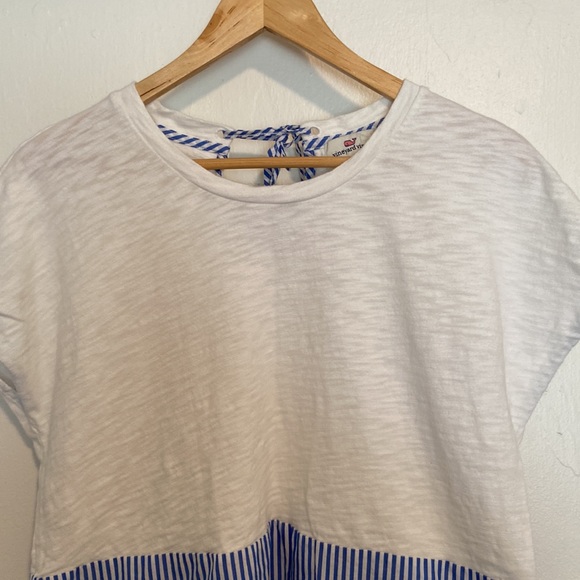 Vineyard Vines Mixed Media Cotton Striped Shirt - Picture 2 of 8